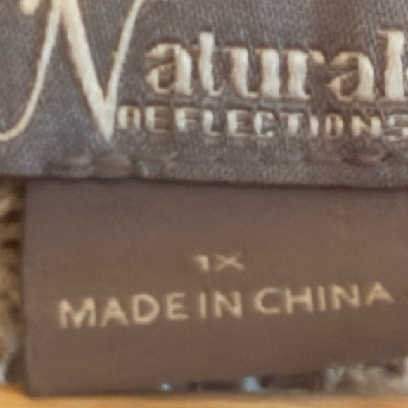 Cream Pointelle cardigan with hood Women’s XL Natural Reflections - Picture 4 of 4